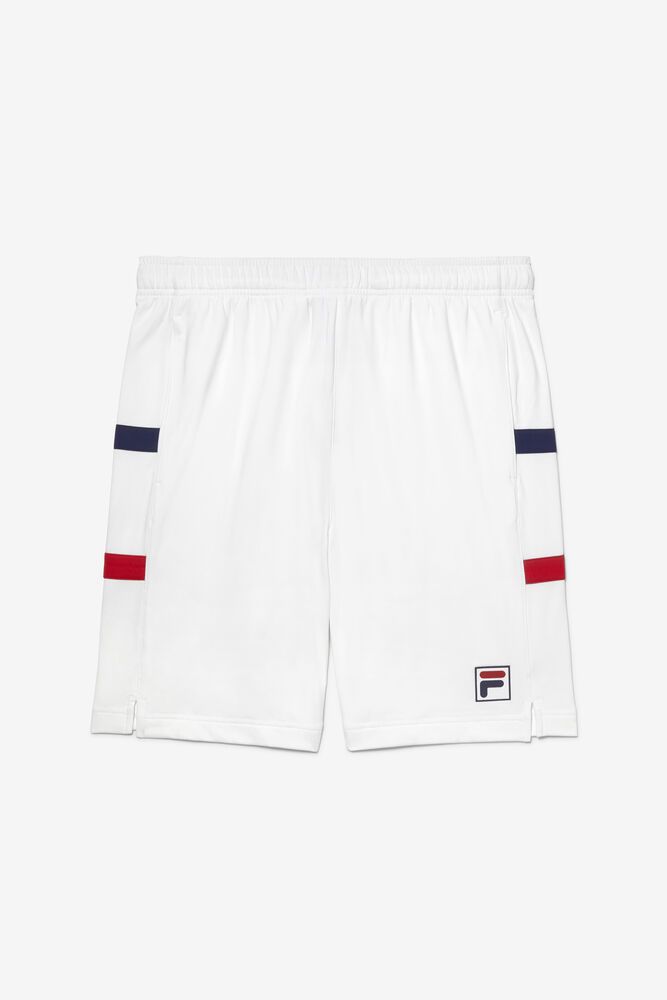 Fila Shorts Mens White - Heritage Tennis - Philippines 1589026-FB